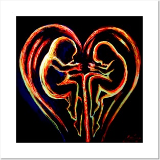 Twin embryos Posters and Art